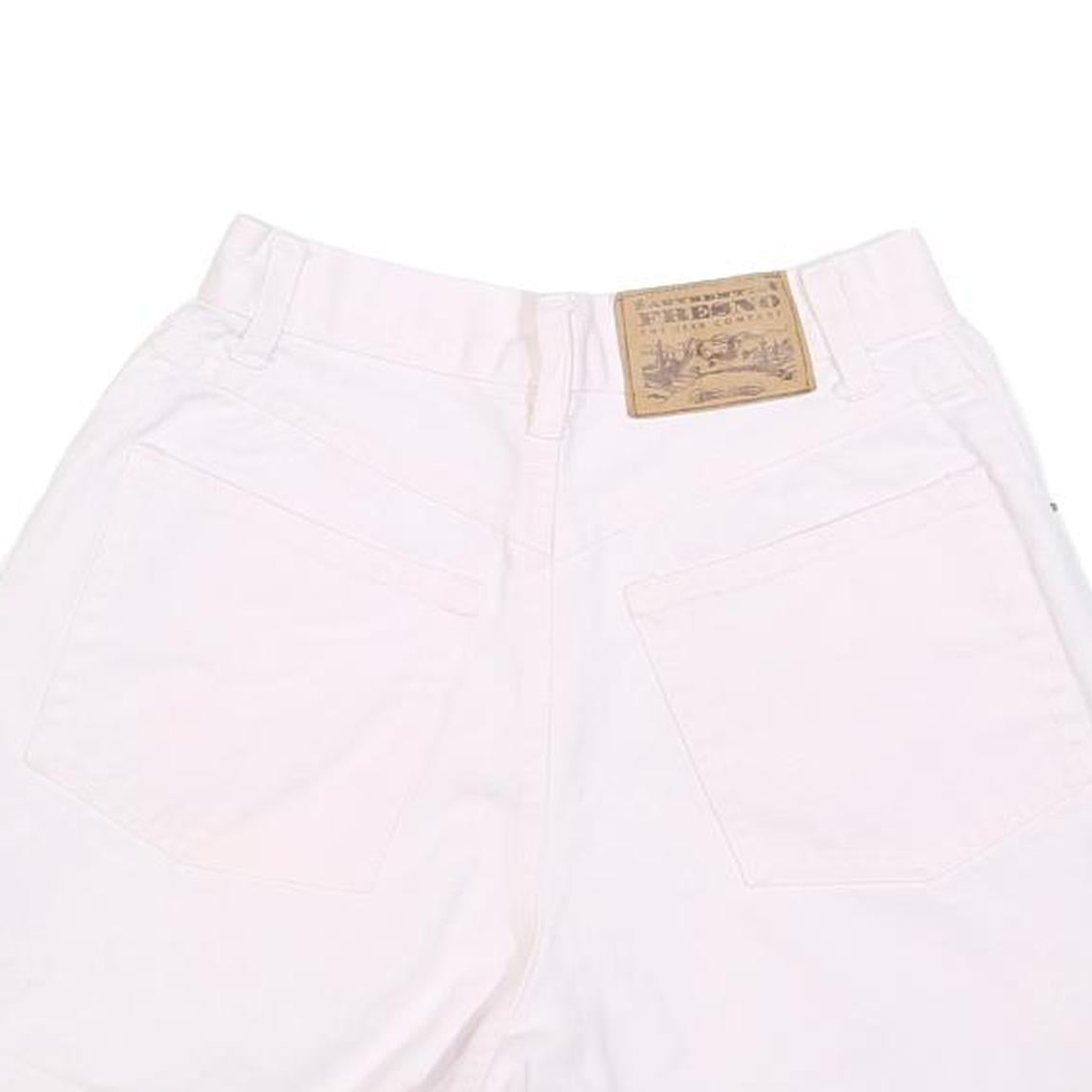 FRESNO Womens Shorts White Casual XXS W24 Cotton Blend Denim Summer