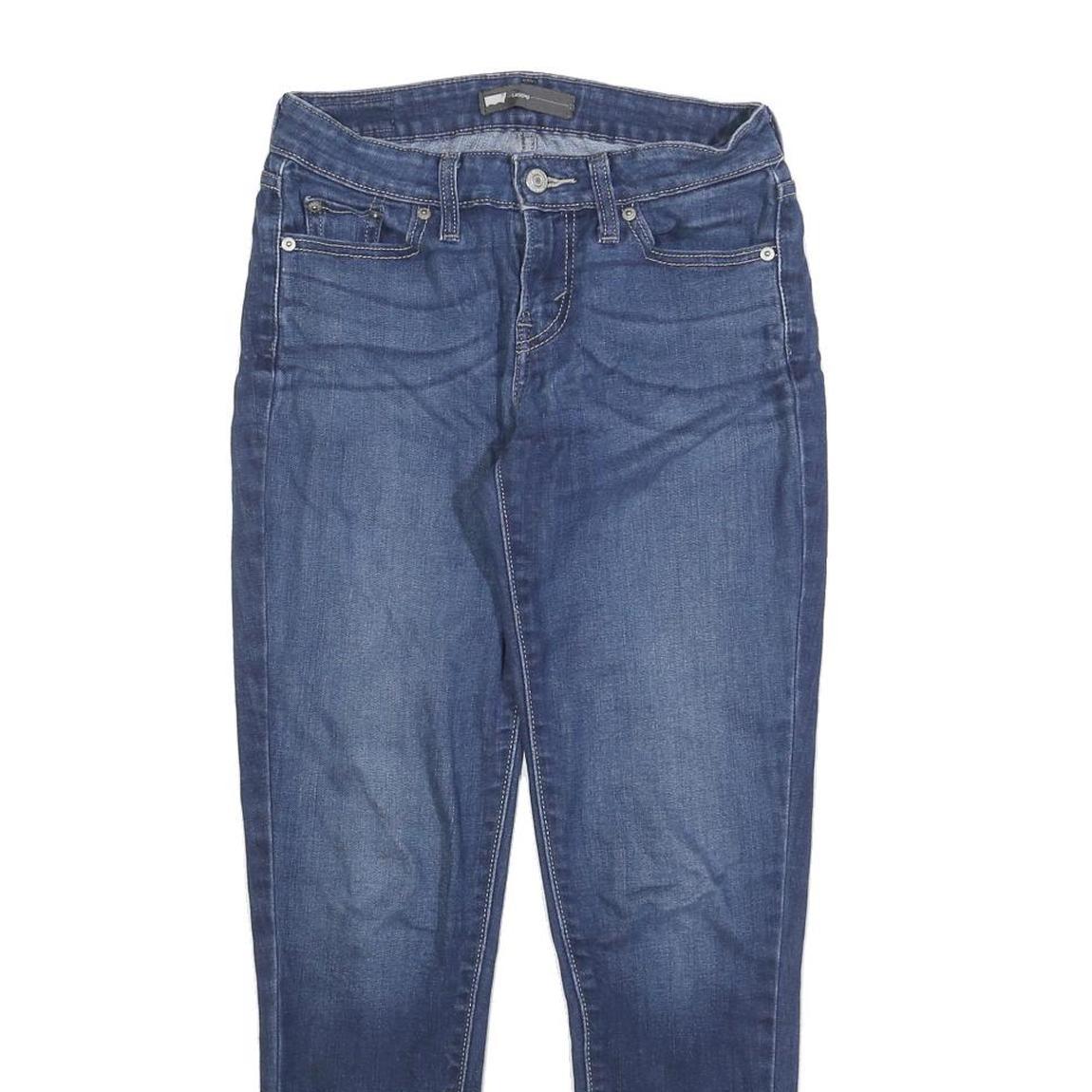 LEVI'S Womens Jeans Blue Slim Skinny Denim Medium W26 L28 Stretch Zip