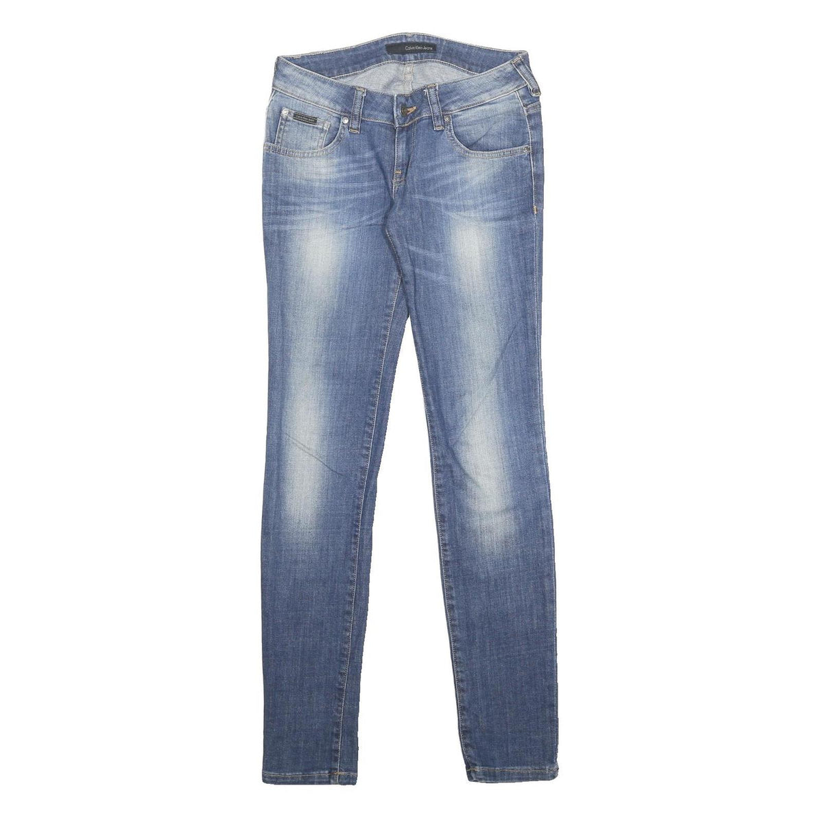 CALVIN KLEIN JEANS Womens Slim Skinny Denim Light Blue W28 L34 Stretch Cotton