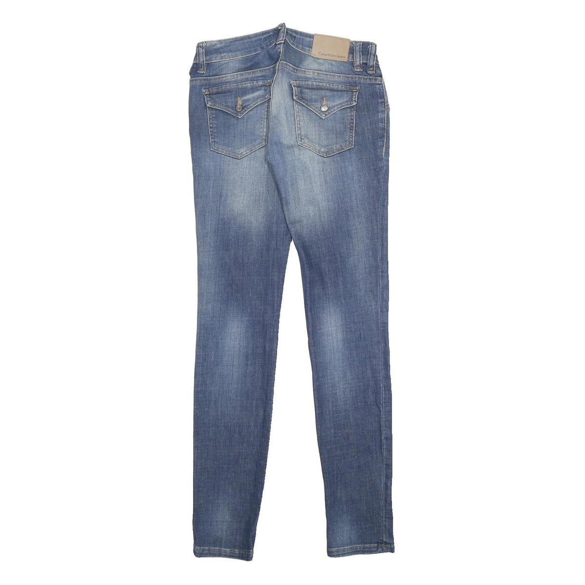 CALVIN KLEIN JEANS Womens Slim Skinny Denim Light Blue W28 L34 Stretch Cotton