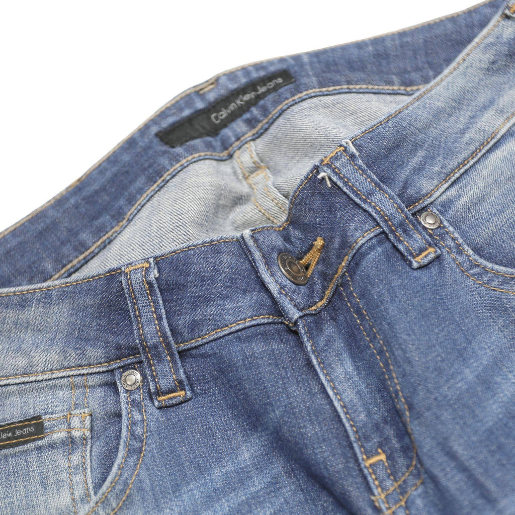 CALVIN KLEIN JEANS Womens Slim Skinny Denim Light Blue W28 L34 Stretch Cotton