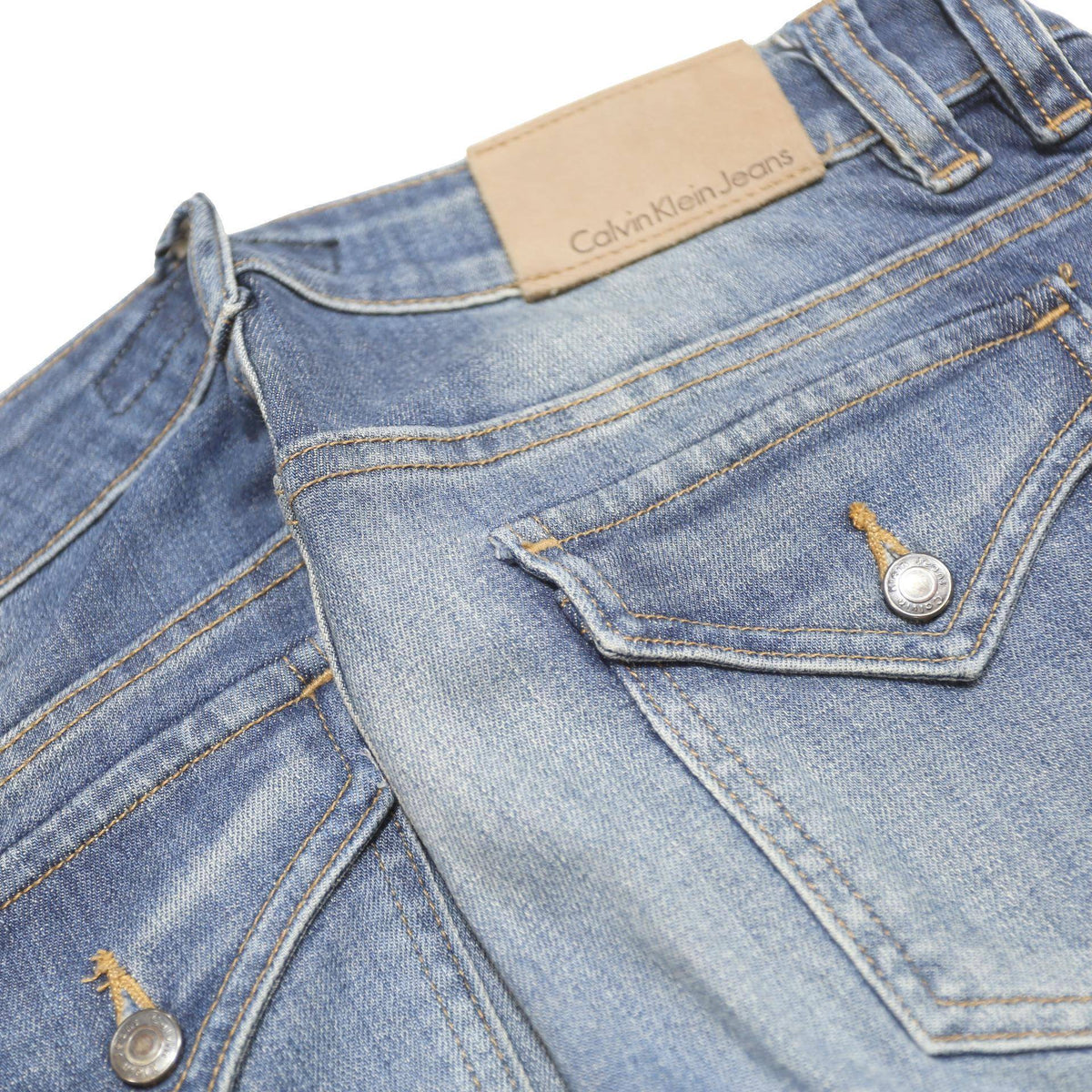 CALVIN KLEIN JEANS Womens Slim Skinny Denim Light Blue W28 L34 Stretch Cotton