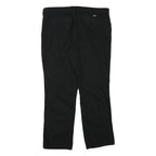 DICKIES Womens Black Cotton Blend Regular Fit Straight Leg Trousers W38 L30