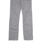 LEVI'S Mens Cotton Blend Grey Slim Straight Trousers W27 L28 Casual Zip Closure