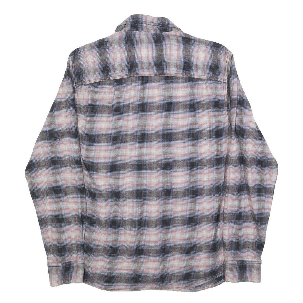 LEE Mens Blue & Pink Check Shirt M Cotton Blend Casual Long Sleeve Button Shirt