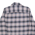 LEE Mens Blue & Pink Check Shirt M Cotton Blend Casual Long Sleeve Button Shirt