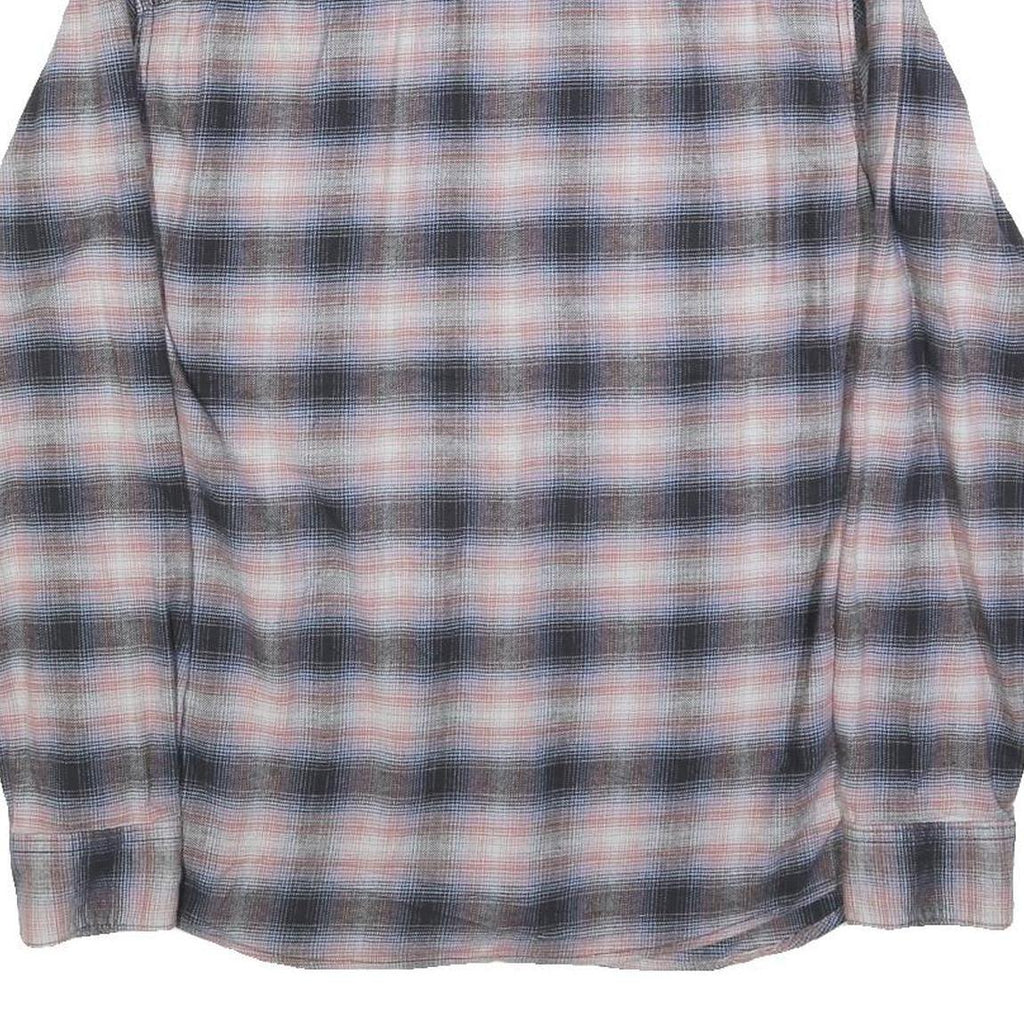 LEE Mens Blue & Pink Check Shirt M Cotton Blend Casual Long Sleeve Button Shirt
