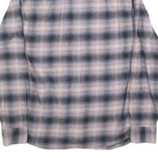 LEE Mens Blue & Pink Check Shirt M Cotton Blend Casual Long Sleeve Button Shirt