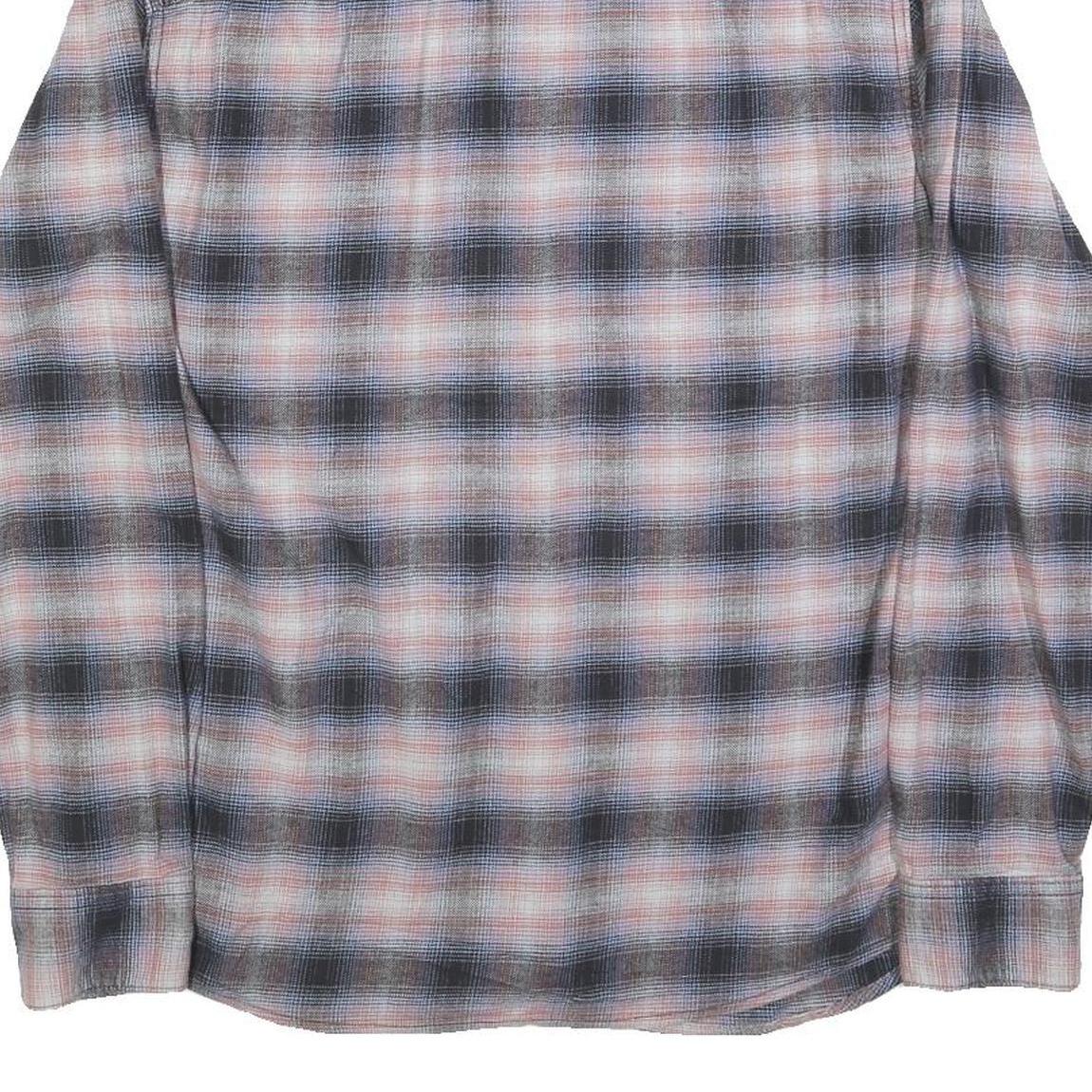 LEE Mens Blue & Pink Check Shirt M Cotton Blend Casual Long Sleeve Button Shirt