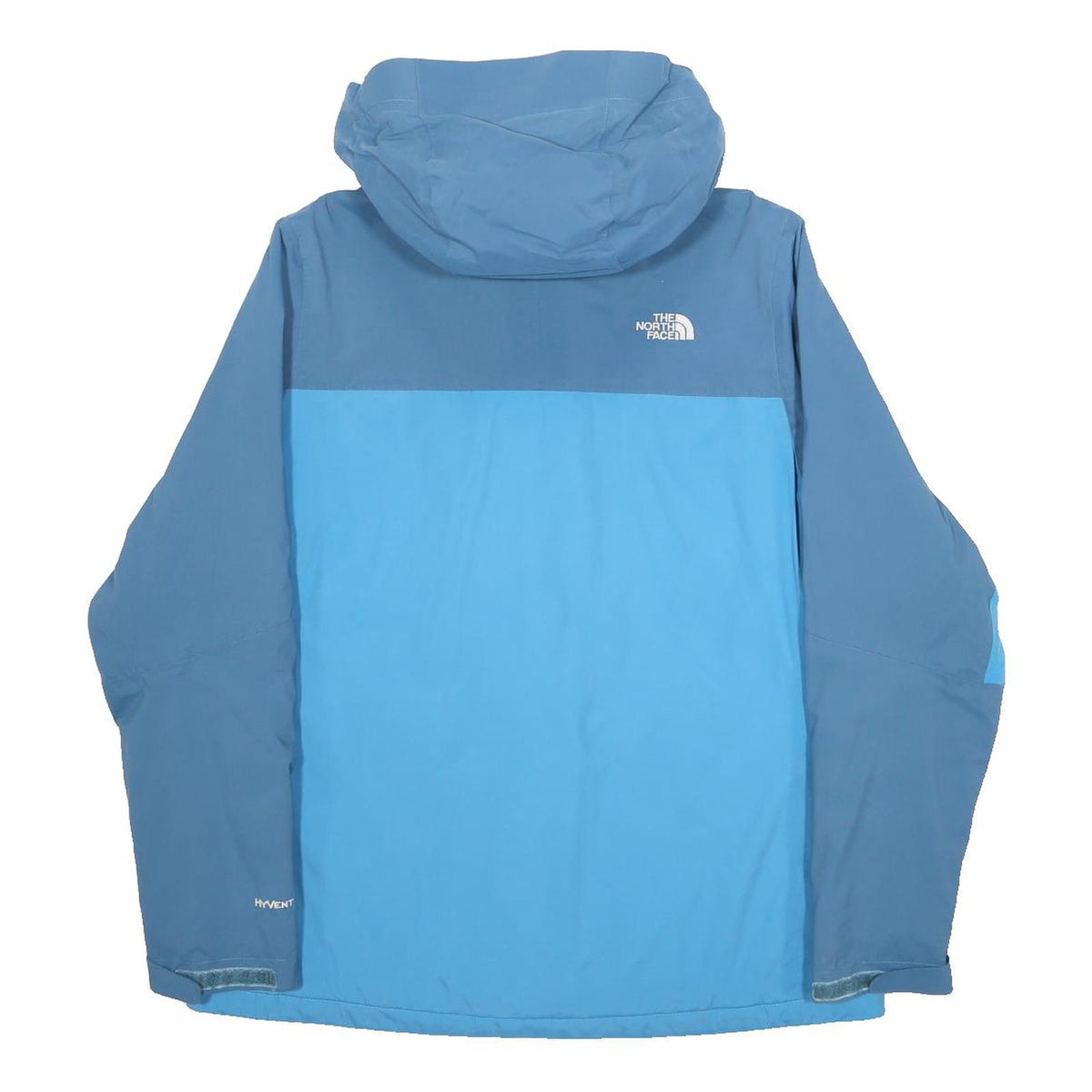 THE NORTH FACE Womens Blue & Navy Outdoor Jacket M Nylon Waterproof Zip Hooded