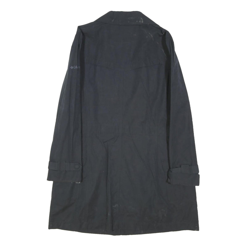COLUMBIA Womens Black Jacket XL Cotton Blend Button Plain Outdoor Casual Coat