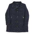 LAUREN RALPH LAUREN Womens Navy Blue Quilted Jacket XL Polyester Zip Coat