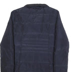 LAUREN RALPH LAUREN Womens Navy Blue Quilted Jacket XL Polyester Zip Coat