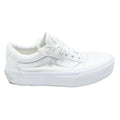 VANS Old Skool Womens White Canvas Low Top Trainers UK 5 Fashion Casual Shoes