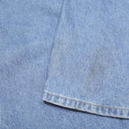 CARHARTT Mens Relaxed Blue Denim Cotton Jeans W30 L30 Workwear Utility Zip