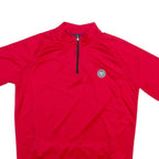 ALIVE Mens Jersey Red 1/4 Zip M