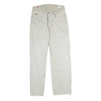 LEE COOPER Mens Cotton White Regular Fit Straight Leg Trousers W36 L30 Casual