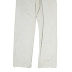 LEE COOPER Mens Cotton White Regular Fit Straight Leg Trousers W36 L30 Casual