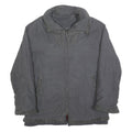 BETTY BARCLAY Womens Grey Jacket L Polyester Blend Zip Plain Relaxed Fit Winter