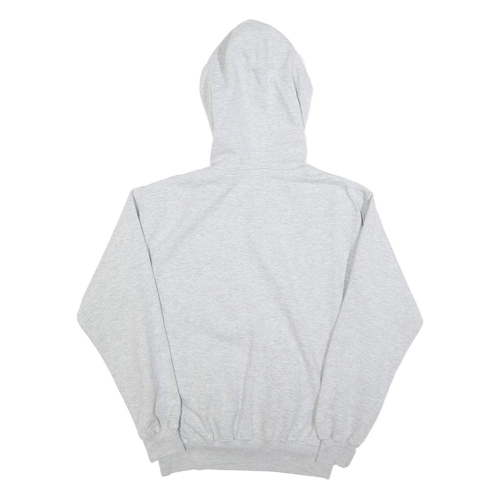 PRAIRIE MOUNTAIN Mens Grey NASA Logo Pullover Hoodie S Cotton Blend Casual