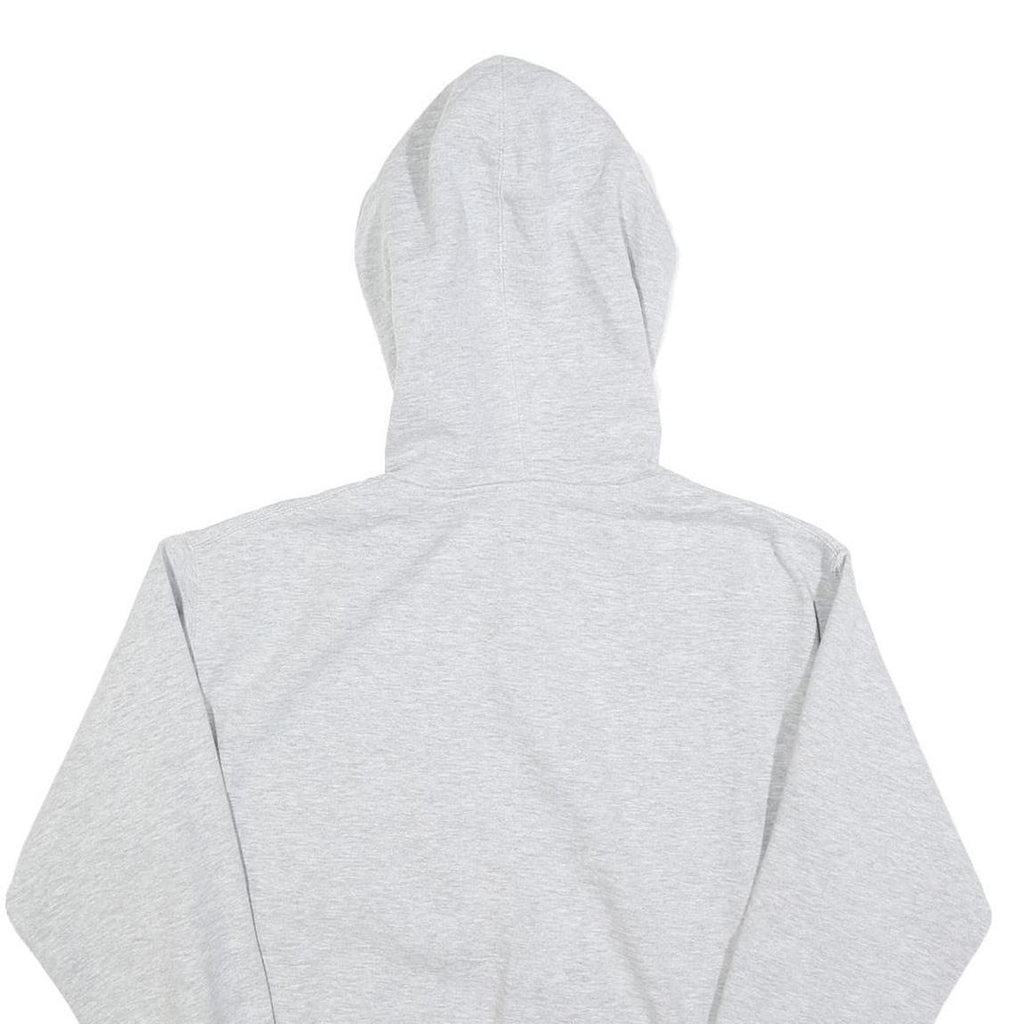 PRAIRIE MOUNTAIN Mens Grey NASA Logo Pullover Hoodie S Cotton Blend Casual