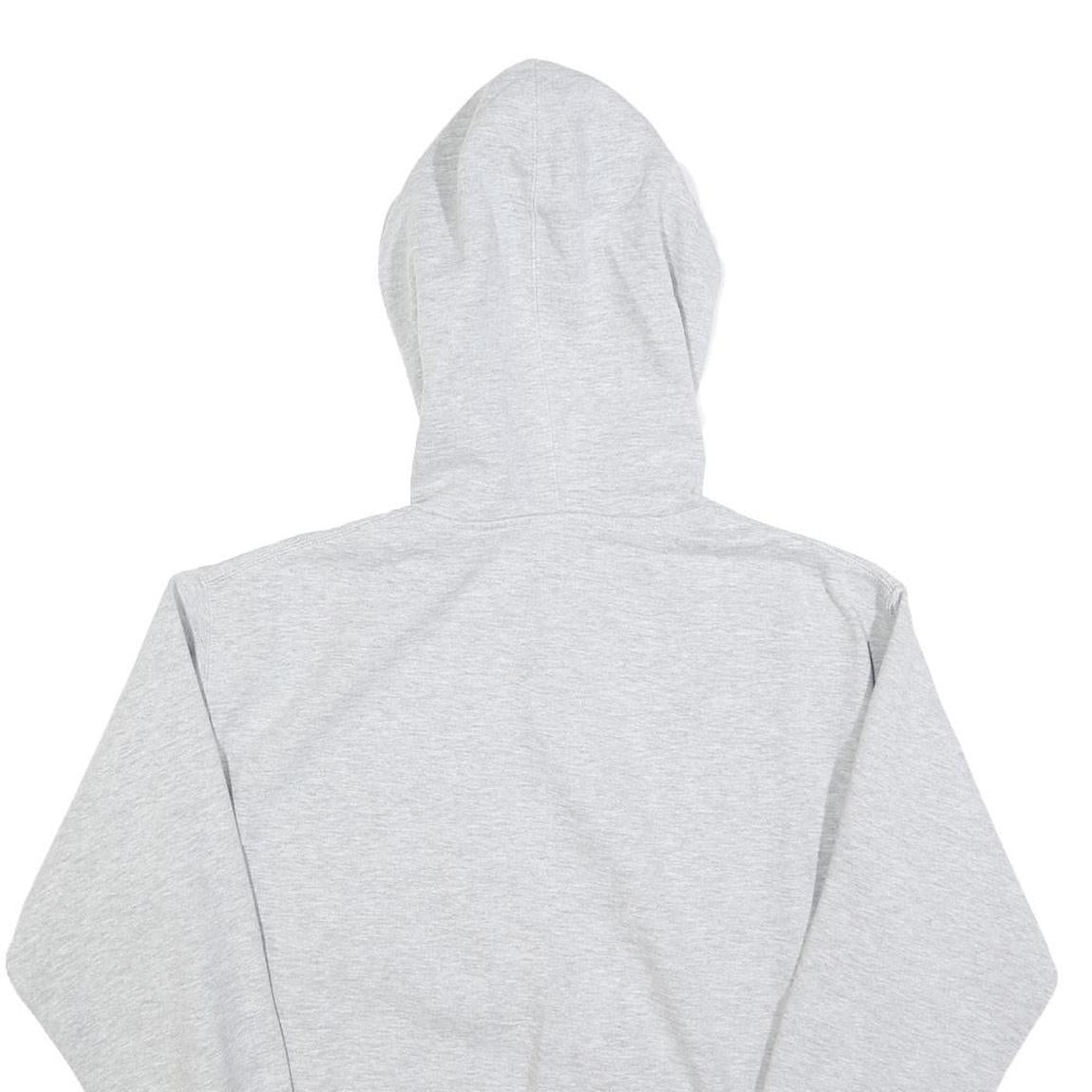 PRAIRIE MOUNTAIN Mens Grey NASA Logo Pullover Hoodie S Cotton Blend Casual