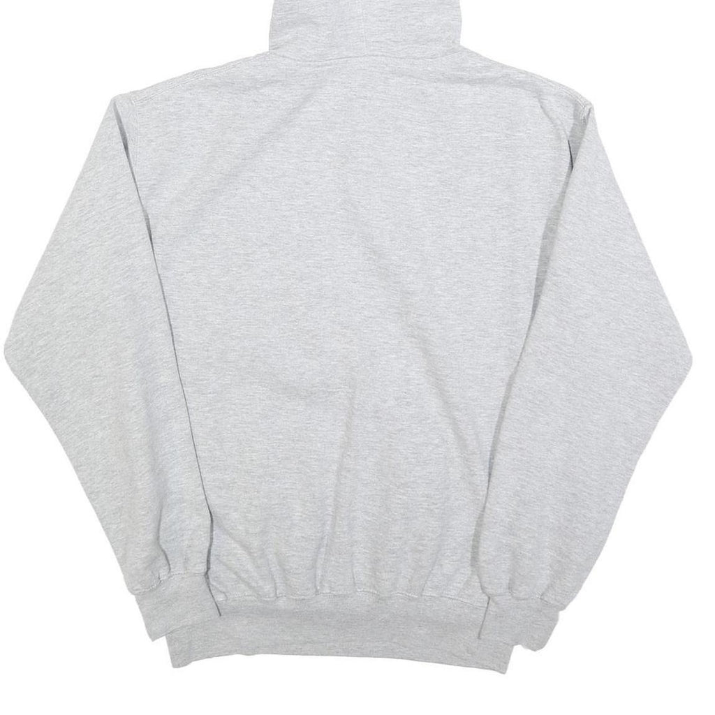 PRAIRIE MOUNTAIN Mens Grey NASA Logo Pullover Hoodie S Cotton Blend Casual