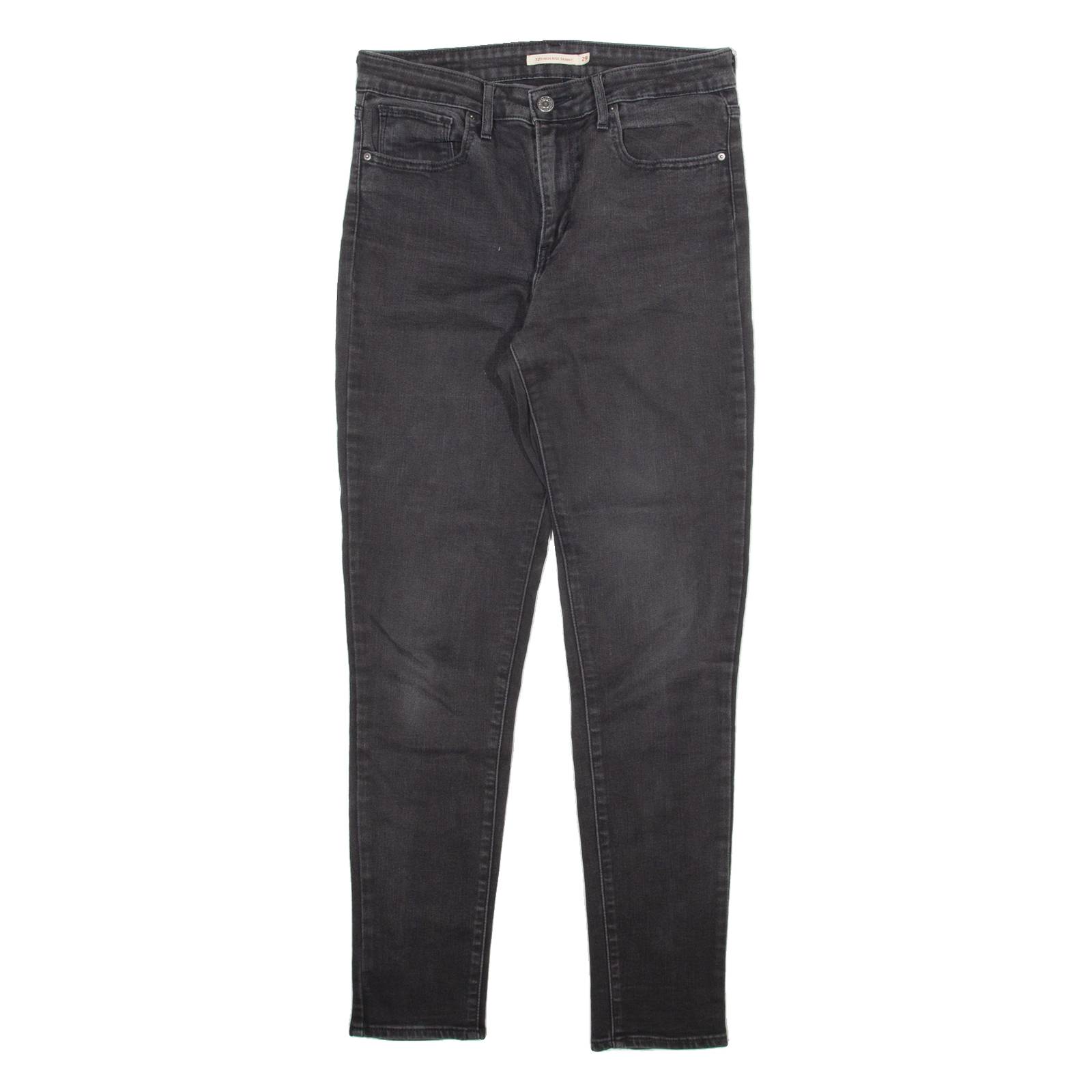 LEVI'S 721 Womens Jeans Grey Slim Skinny Stone Wash W29 L30