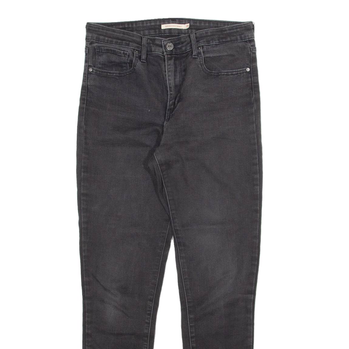 LEVI'S 721 Womens Jeans Grey Slim Skinny Stone Wash W29 L30