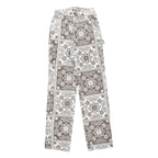 PACSUN Womens Regular Fit Straight Leg Denim Light W25 L32 Patterned Casual