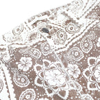 PACSUN Womens Regular Fit Straight Leg Denim Light W25 L32 Patterned Casual