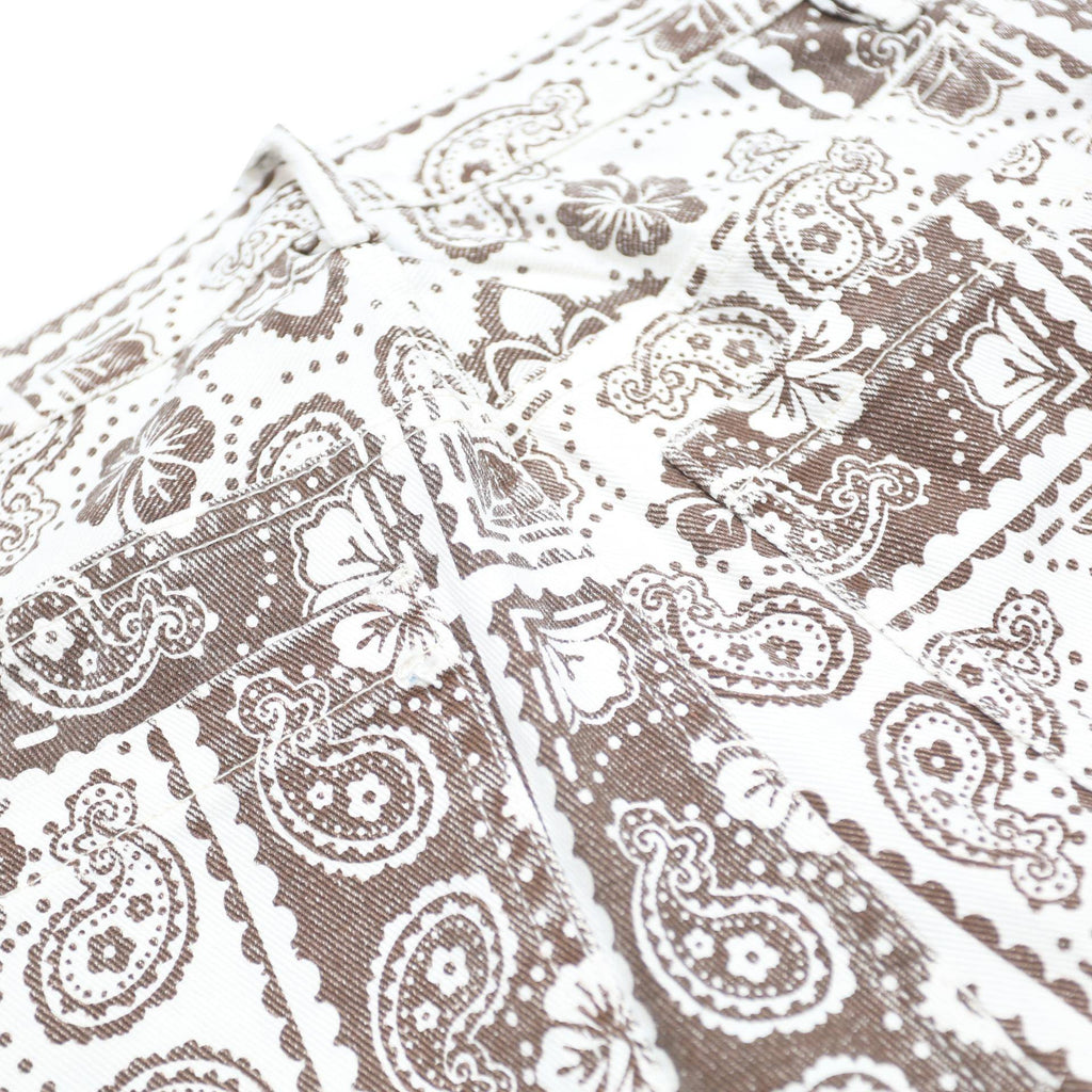 PACSUN Womens Regular Fit Straight Leg Denim Light W25 L32 Patterned Casual