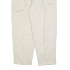 NAUTICA Mens Regular Fit Beige Cotton Blend Trousers W38 L30 Casual Zip