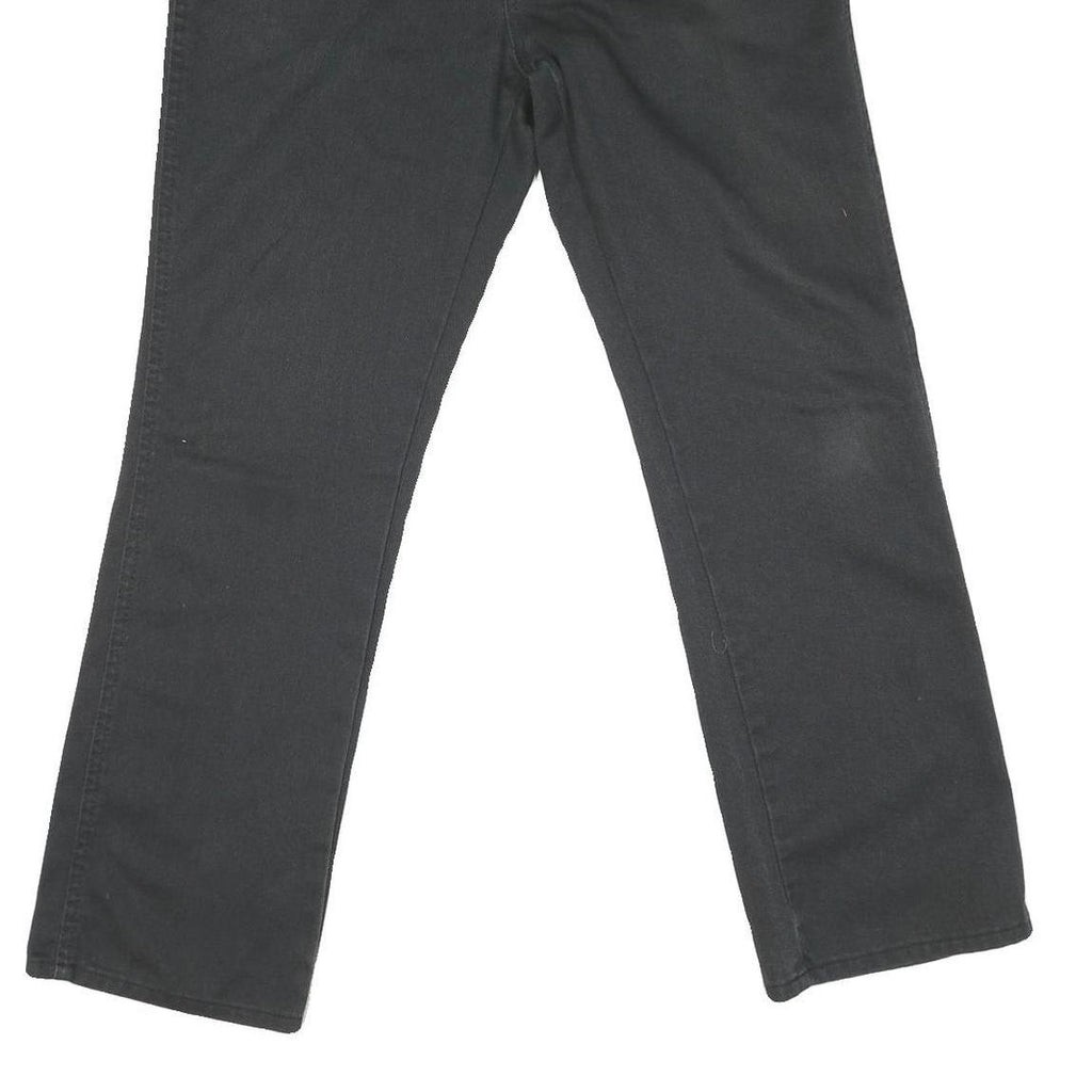 DICKIES Mens Regular Fit Black Denim Jeans W32 L28 Workwear Cotton Blend Zip