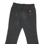 DICKIES Mens Regular Fit Black Denim Jeans W32 L28 Workwear Cotton Blend Zip
