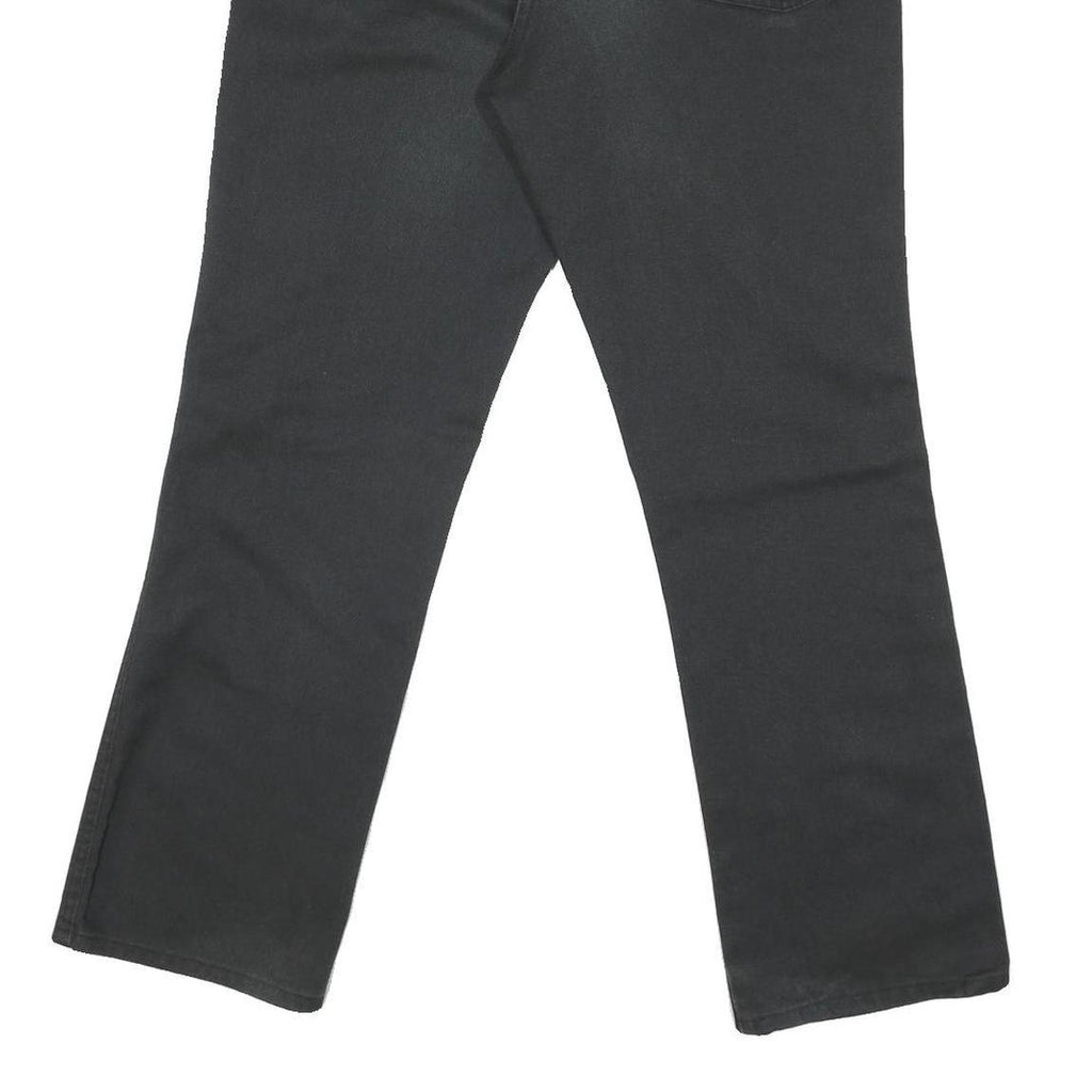 DICKIES Mens Regular Fit Black Denim Jeans W32 L28 Workwear Cotton Blend Zip