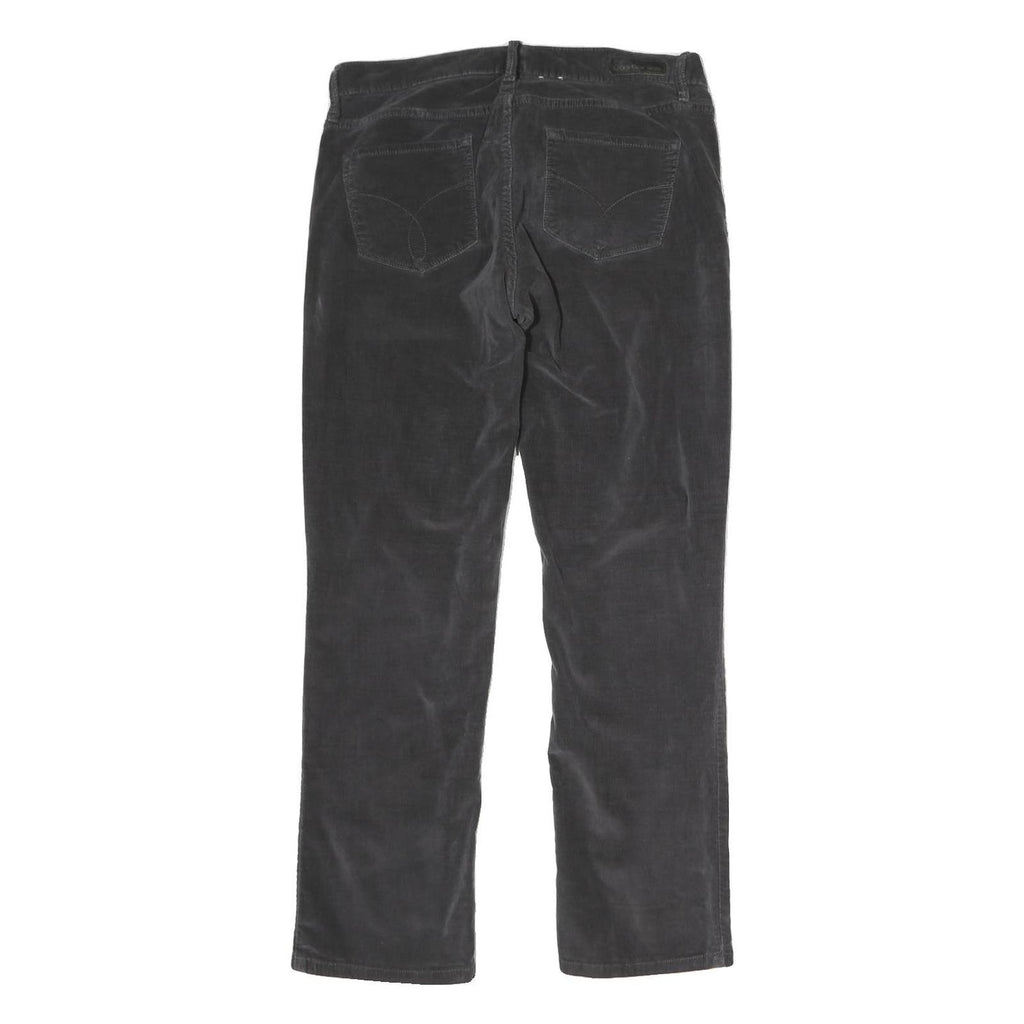 CALVIN KLEIN JEANS Mens Cotton Blend Black Regular Straight Trousers W32 L27