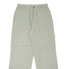 KINGFIELD Cargo Womens Trousers Beige Loose Straight Linen W28 L30