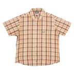 JACK WOLFSKIN Mens Shirt Orange Check S