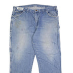 DICKIES Mens Jeans Blue Regular Straight Denim Medium W40 L32 Workwear