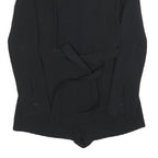 ELIZABETH JAMES Womens Black Sleeved Playsuit Polyester Blend S Elegant