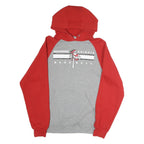 RUSSELL ATHLETIC Mens Red & Grey Southwood Knights Baseball Hoodie L Cotton