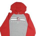 RUSSELL ATHLETIC Mens Red & Grey Southwood Knights Baseball Hoodie L Cotton