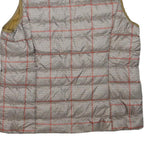 EDDIE BAUER Womens Beige & Ochre Puffer Jacket XL Polyester Blend Quilted Zip