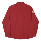 PUMA Mens Red Zip Jacket M Polyester Blend Plain Sportswear Casual Lightweight