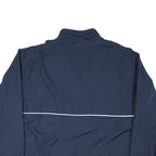 REEBOK Mens Navy Blue Lacrosse Half Zip Nylon Jacket XL Plain Sportswear