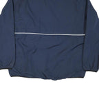 REEBOK Mens Navy Blue Lacrosse Half Zip Nylon Jacket XL Plain Sportswear