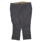 Mens Regular Fit Polyester Blend Black Trousers W42 L28 Zip Closure Classic