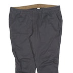 Mens Regular Fit Polyester Blend Black Trousers W42 L28 Zip Closure Classic