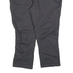 Mens Regular Fit Polyester Blend Black Trousers W42 L28 Zip Closure Classic